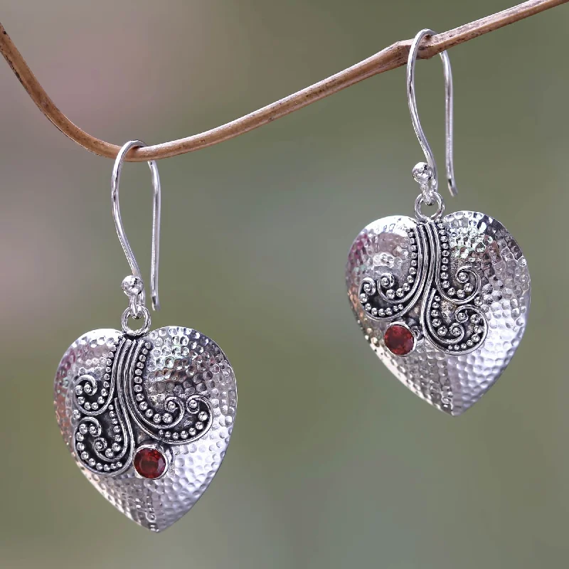 Don't Miss Out On Jaw-Dropping Jewelry Discounts Love's Story Sterling Silver Heart Earrings with Garnet Don't Miss Out On Jaw-Dropping Jewelry Discounts Love's Story Sterling Silver Heart Earrings with Garnet