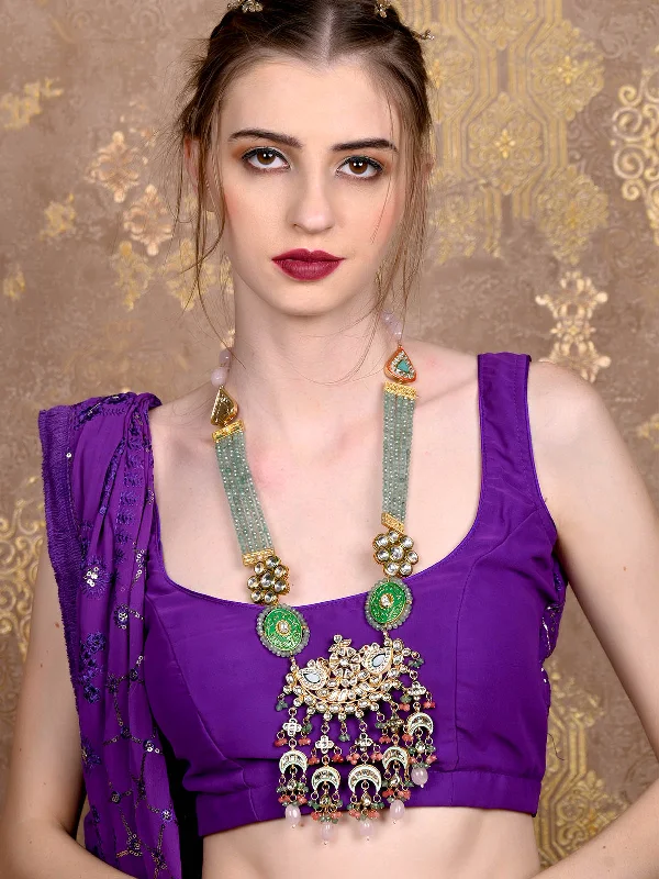 Buy More, Save More On Stunning Jewelry Designs Odette Women Royal Look Multicolored Double Sided Long Necklace Set Buy More, Save More On Stunning Jewelry Designs Odette Women Royal Look Multicolored Double Sided Long Necklace Set