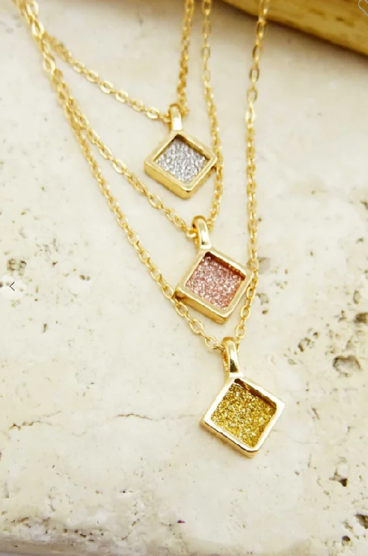 Limited-Time Offer On Elegant Jewelry Pieces Sandblast Layered Necklace
