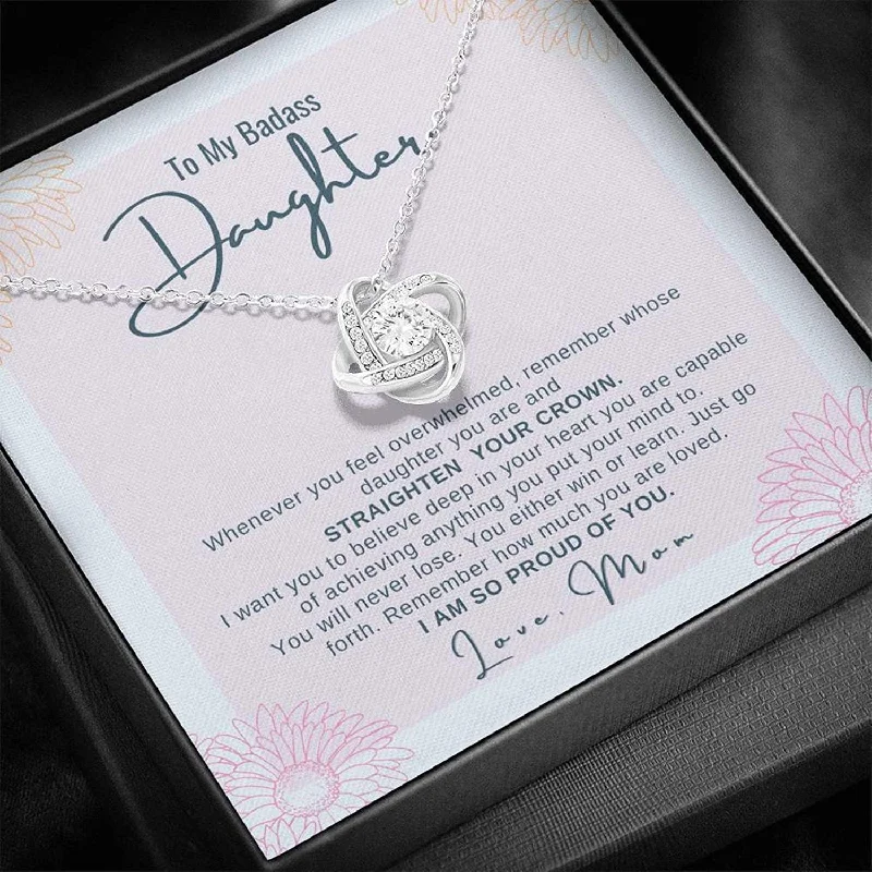 To My Badass Daughter Necklace From Mom Badass Daughter Jewelry 21st Birthday Daughter Necklace Daughter Keepsake