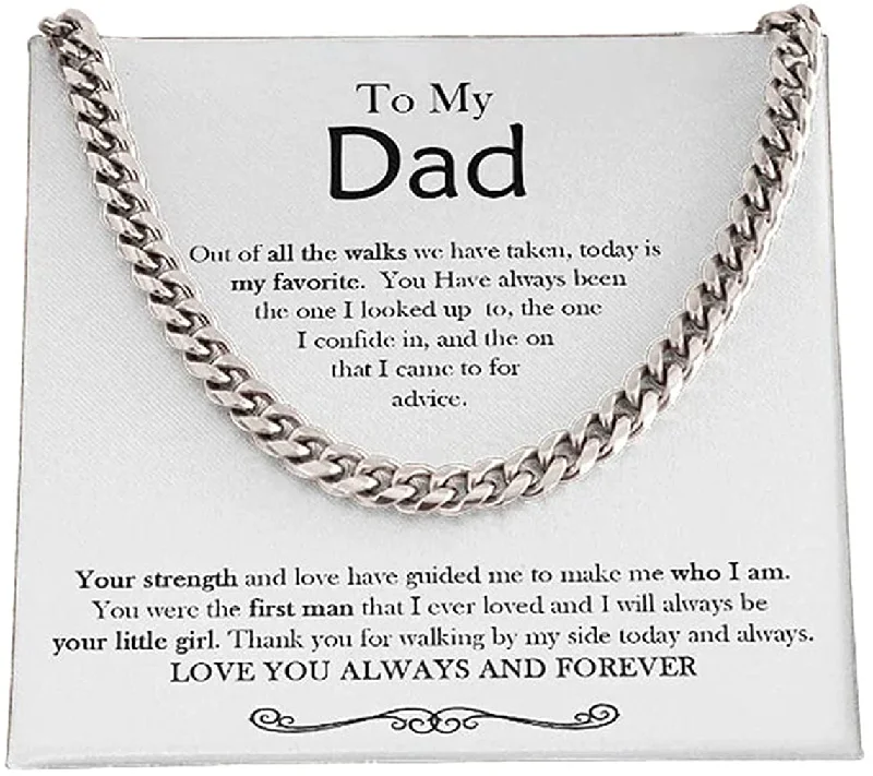 Flash Deals On Fine Jewelry – Shop Before It's Gone To My Dad Out Of All The Walks Cuban Link Chain Necklace For Dad Necklace For Father's Day Gift For Father's Day Flash Deals On Fine Jewelry – Shop Before It's Gone To My Dad Out Of All The Walks Cuban Link Chain Necklace For Dad Necklace For Father's Day Gift For Father's Day
