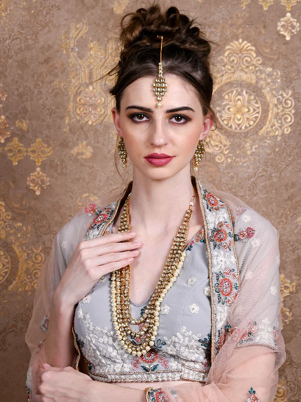 Stunning Jewelry Pieces At The Lowest Prices Ever Odette Women White Bridal Double Sided Long Necklace Set Stunning Jewelry Pieces At The Lowest Prices Ever Odette Women White Bridal Double Sided Long Necklace Set