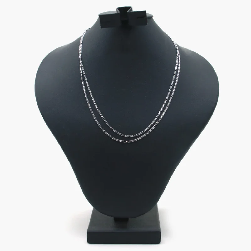 Exclusive Jewelry Offers – Shine For Less Women's Chain 2Pcs Set - Silver