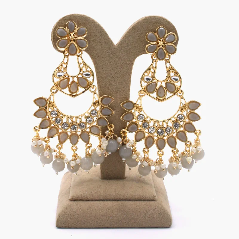 Jewelry Sale Bonanza – Grab Your Sparkle Now Women's Fancy Earing - Grey
