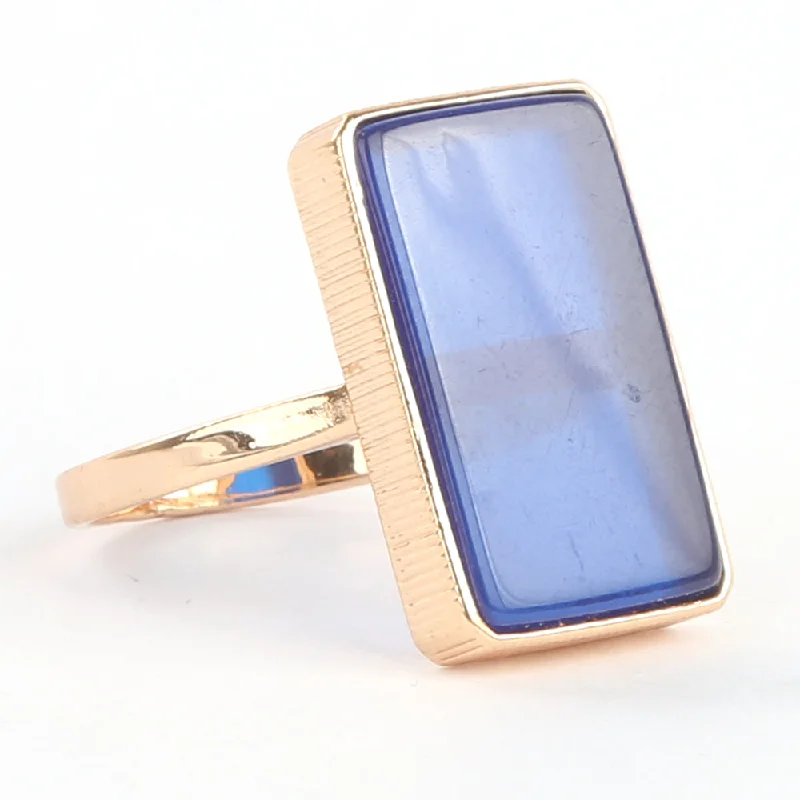 Chic, Trendy, And Affordable Jewelry Sale Women's Fancy Ring - Blue