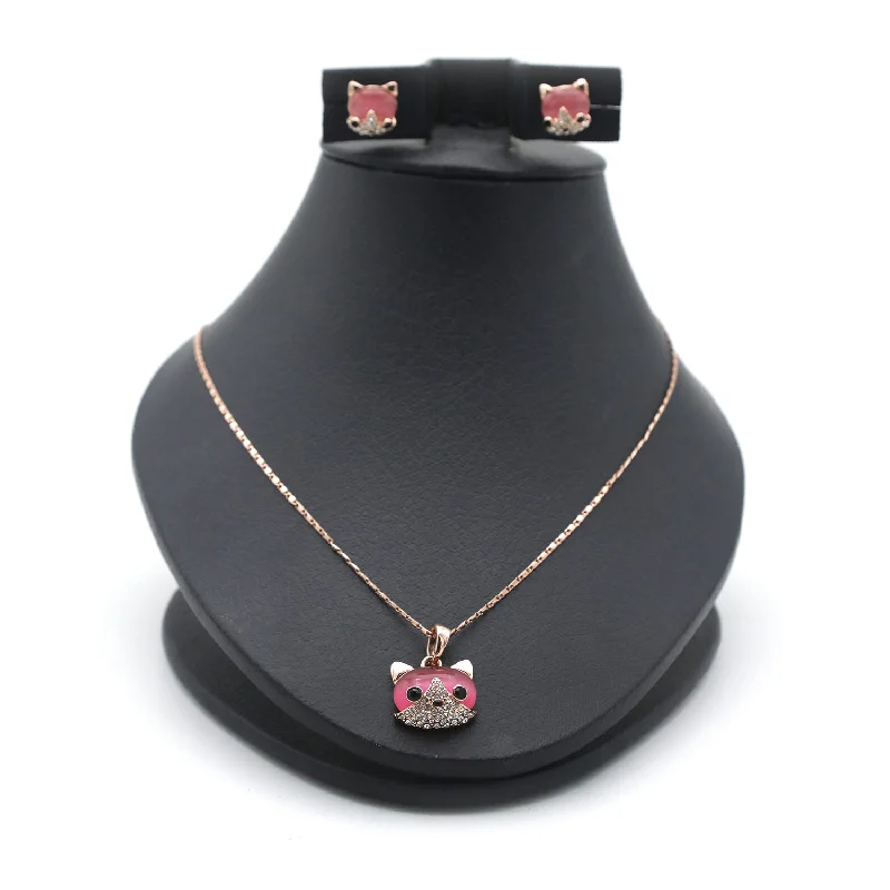 Celebrate Every Occasion With Sparkling Savings Women's Locket Set - Dark Pink