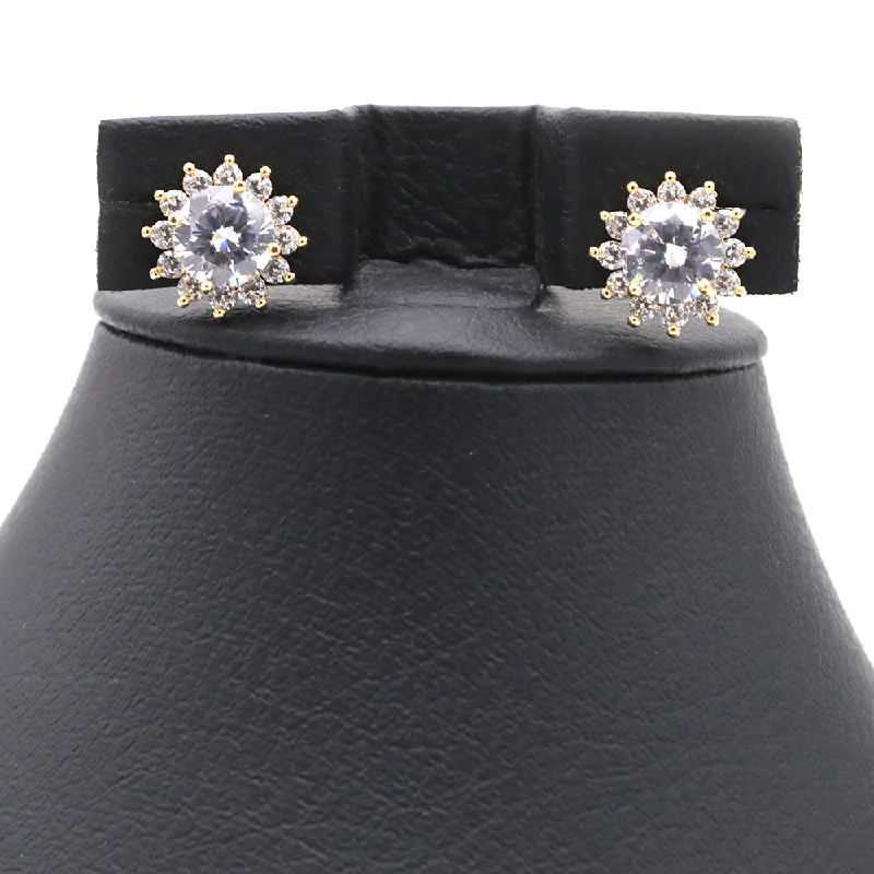 High-Quality Gemstone Jewelry For Special Occasions Women's Top Zircon - Golden