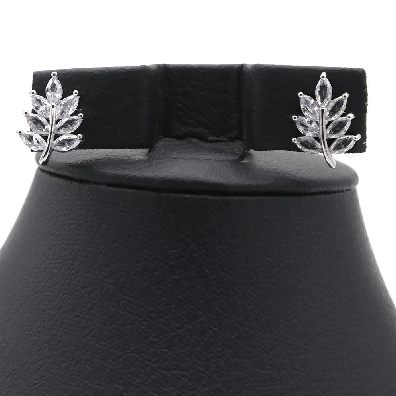 Delicate Crystal Jewelry For Sophisticated Charm Women's Top Zircon - Silver