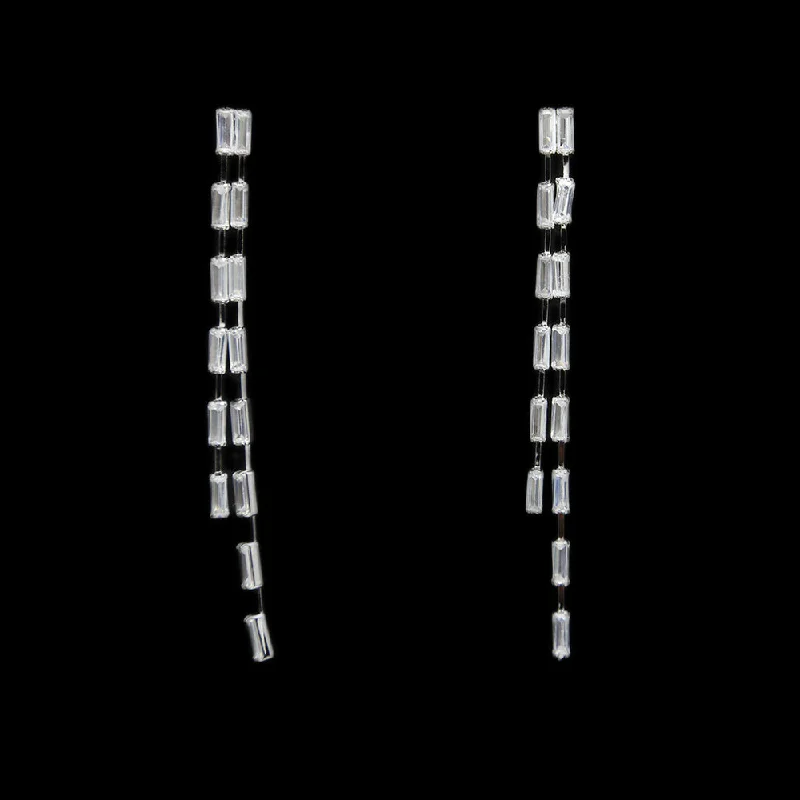 Shop Stylish Jewelry Now And Save Big Women's Zircon Earring - Silver