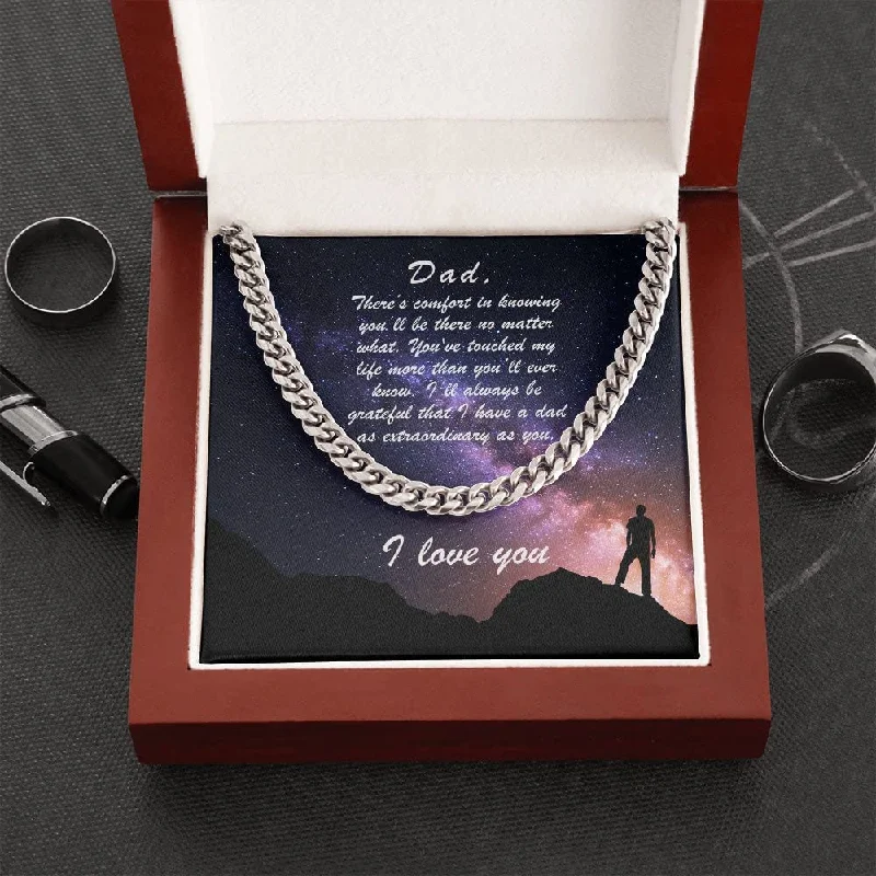 The Perfect Jewelry Piece At The Perfect Discount Dad Cuban Chain Link Message Card Necklace For Birthday Father'S Day Valentine'S Day Just Because Dad's Gift The Perfect Jewelry Piece At The Perfect Discount Dad Cuban Chain Link Message Card Necklace For Birthday Father'S Day Valentine'S Day Just Because Dad's Gift