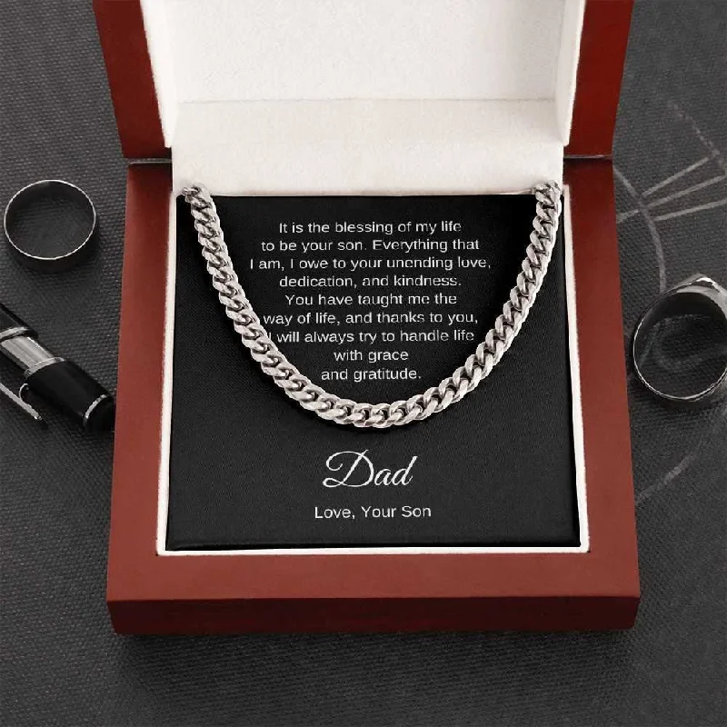 Luxury Jewelry Without The Luxury Price Tag Gift for Dad from Son Cuban Link Chain Necklace Husband's Gift Birthday's Gift Father's Day Gift Luxury Jewelry Without The Luxury Price Tag Gift for Dad from Son Cuban Link Chain Necklace Husband's Gift Birthday's Gift Father's Day Gift
