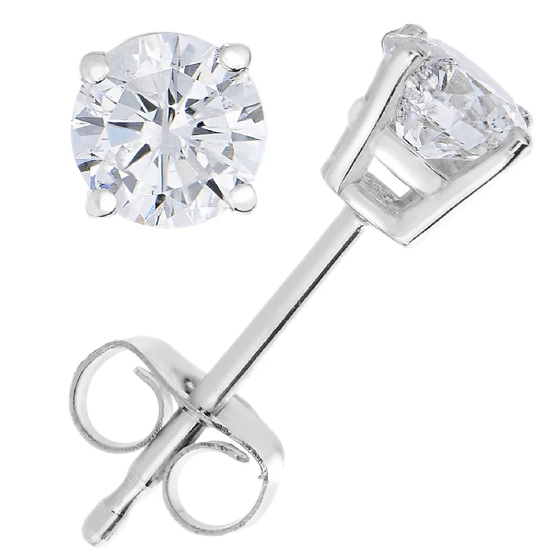 Luxury Jewelry Without The Luxury Price Tag 1 cttw Lab Grown Diamond Stud Earrings 14K Gold VS1 Clarity H-I Color Round Luxury Jewelry Without The Luxury Price Tag 1 cttw Lab Grown Diamond Stud Earrings 14K Gold VS1 Clarity H-I Color Round