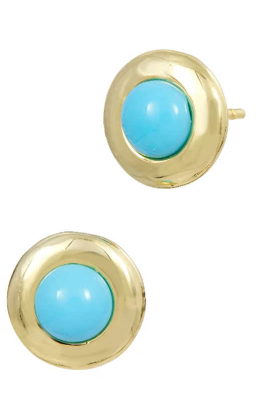 Jewelry Sale Bonanza – Grab Your Sparkle Now 18K GOLD PLATED SIMULATED TURQUOISE STUD EARRINGS Jewelry Sale Bonanza – Grab Your Sparkle Now 18K GOLD PLATED SIMULATED TURQUOISE STUD EARRINGS