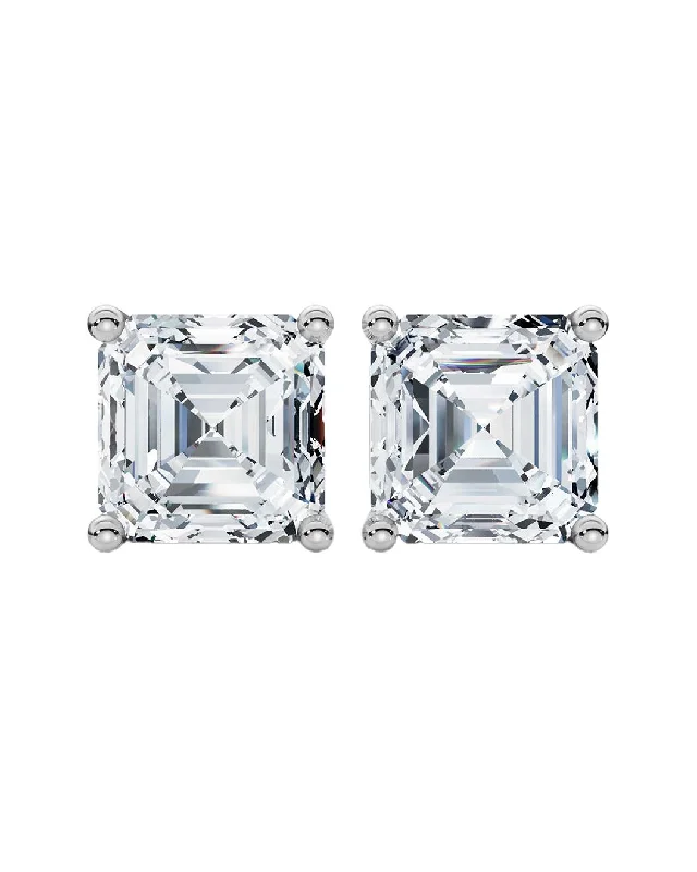 Handcrafted Jewelry Sale – Unique Designs At Low Prices 2 Carat Assher Cut Diamond Stud Earrings Handcrafted Jewelry Sale – Unique Designs At Low Prices 2 Carat Assher Cut Diamond Stud Earrings