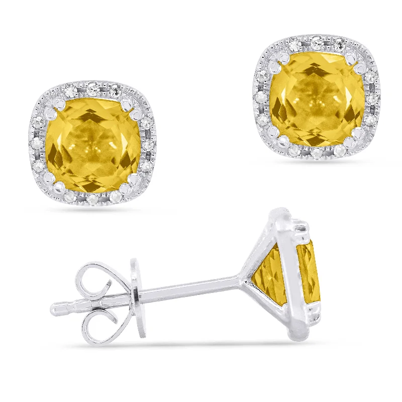 Personalized Jewelry Sale – Meaningful Gifts At Great Prices 5.5Mm 1.95Ct Citrine Stud Earrings In 14K White Gold Personalized Jewelry Sale – Meaningful Gifts At Great Prices 5.5Mm 1.95Ct Citrine Stud Earrings In 14K White Gold