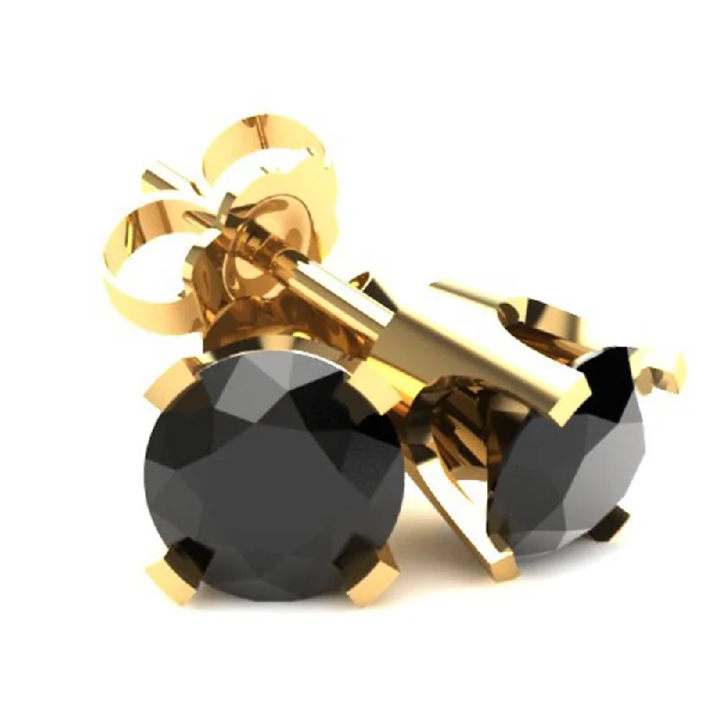 Jewelry Sale Bonanza – Grab Your Sparkle Now .50Ct Round Brilliant Cut Heat Treated Black Diamond Stud Earrings in 14K Gold Classic Setting Jewelry Sale Bonanza – Grab Your Sparkle Now .50Ct Round Brilliant Cut Heat Treated Black Diamond Stud Earrings in 14K Gold Classic Setting