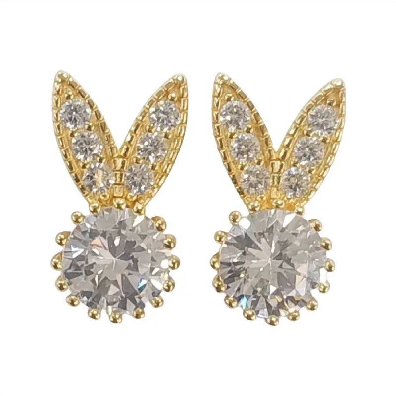 Buy More, Save More – Special Jewelry Discounts Bunny Stud Earrings In Diamond