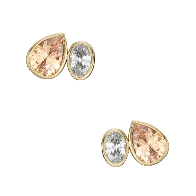 Unmissable Jewelry Sale – Shop Before It's Too Late Fossil Women's Ear Party Champagne and Clear Crystal Toi Et Moi Stud Earrings Unmissable Jewelry Sale – Shop Before It's Too Late Fossil Women's Ear Party Champagne and Clear Crystal Toi Et Moi Stud Earrings