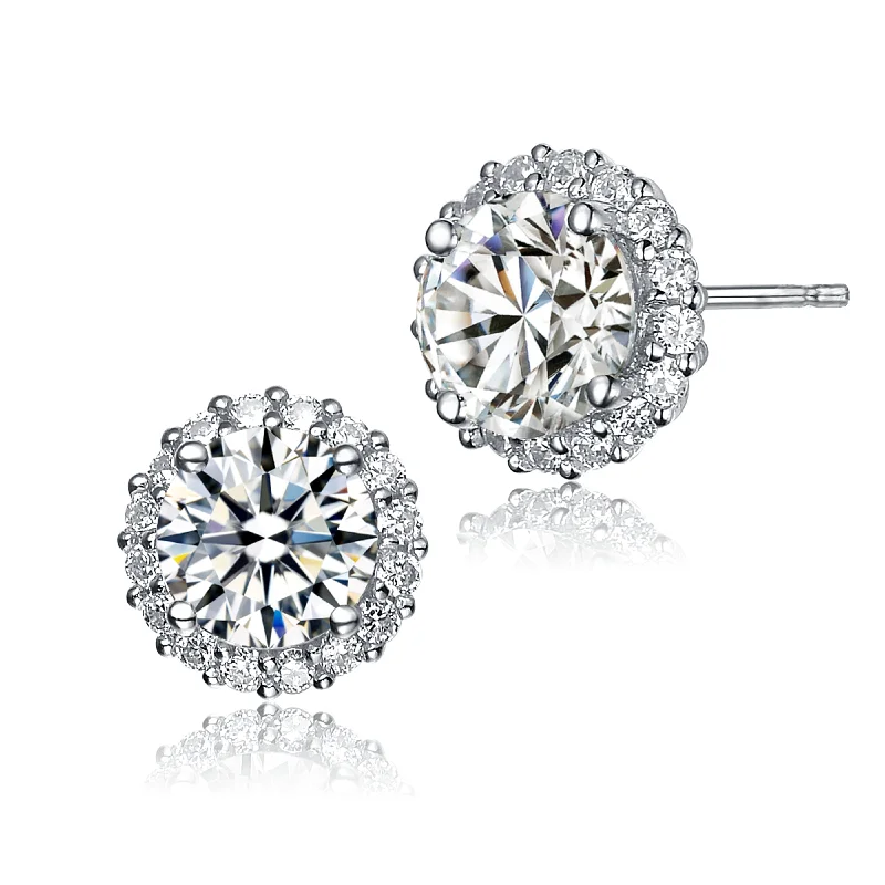 Personalized Jewelry Sale – Unique Gifts At Low Prices GENEVIVE Sterling Silver Cubic Zirconia Button Stud Earrings Personalized Jewelry Sale – Unique Gifts At Low Prices GENEVIVE Sterling Silver Cubic Zirconia Button Stud Earrings
