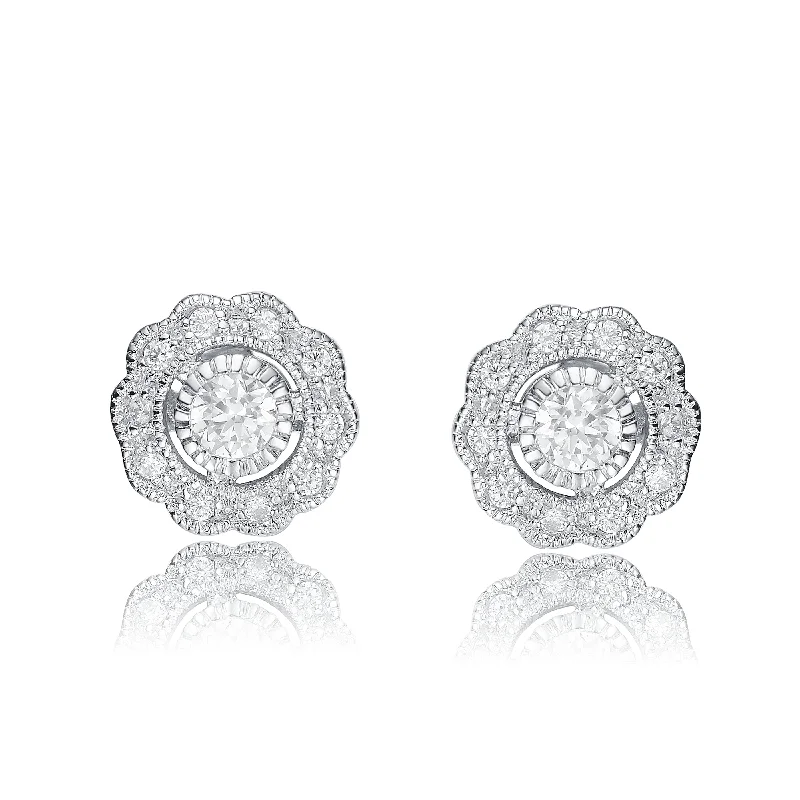 Limited-Stock Jewelry Clearance – Grab Your Favorites Now GENEVIVE Sterling Silver Cubic Zirconia Flower Stud Earrings Limited-Stock Jewelry Clearance – Grab Your Favorites Now GENEVIVE Sterling Silver Cubic Zirconia Flower Stud Earrings