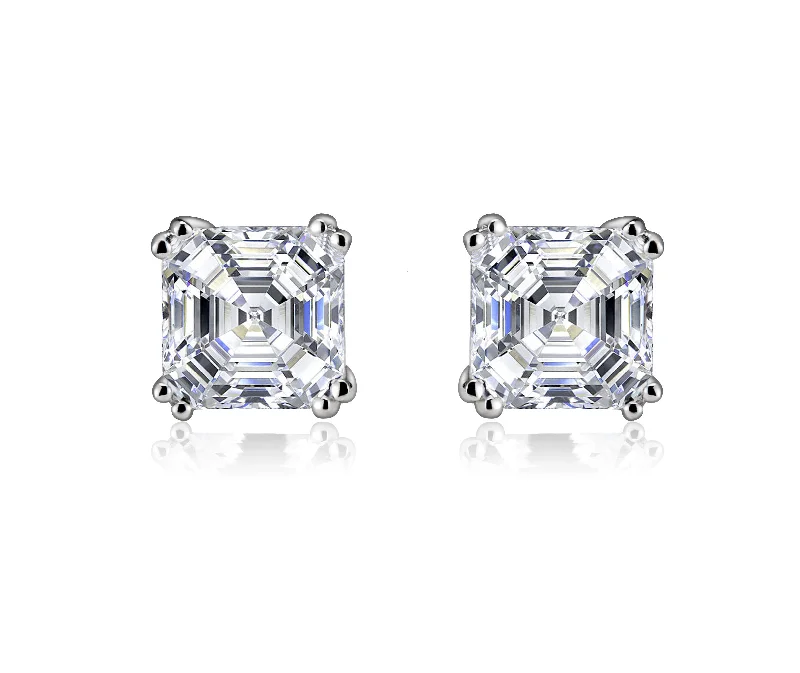 Premium Jewelry At Special Low Prices For A Limited Time GENEVIVE Sterling Silver Cubic Zirconia Square Stud Earrings Premium Jewelry At Special Low Prices For A Limited Time GENEVIVE Sterling Silver Cubic Zirconia Square Stud Earrings