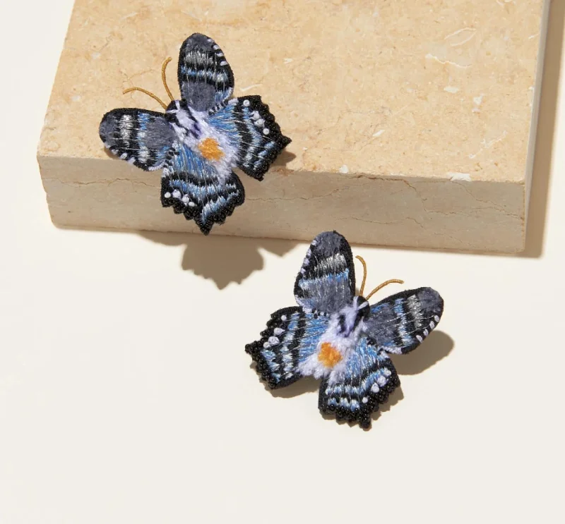 Exclusive Gemstone Jewelry At Special Prices Gray Cliff Buttlerfly Stud Earrings In Blue Exclusive Gemstone Jewelry At Special Prices Gray Cliff Buttlerfly Stud Earrings In Blue