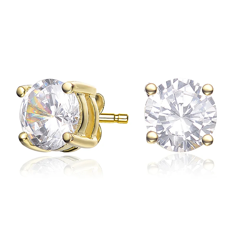 Limited-Time Jewelry Sale – Elegant Styles At Less Gv Sterling Silver 14k Gold Plated With Round Diamond Cubic Zirconia Solitaire Stud Earrings Limited-Time Jewelry Sale – Elegant Styles At Less Gv Sterling Silver 14k Gold Plated With Round Diamond Cubic Zirconia Solitaire Stud Earrings