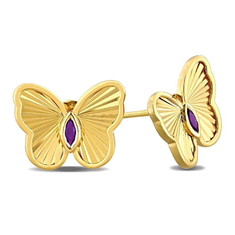 Limited-Time Jewelry Sale – Don't Miss These Deals Mimi & Max 1/7ct TGW Amethyst Butterfly Stud Earrings Yellow Silver Limited-Time Jewelry Sale – Don't Miss These Deals Mimi & Max 1/7ct TGW Amethyst Butterfly Stud Earrings Yellow Silver