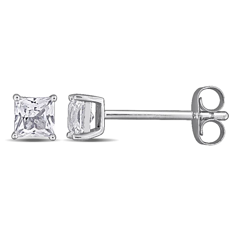 Fashion-Forward Jewelry At Incredible Prices Mimi & Max Square Cut Created White Sapphire Stud Earrings in 10k White Gold Fashion-Forward Jewelry At Incredible Prices Mimi & Max Square Cut Created White Sapphire Stud Earrings in 10k White Gold