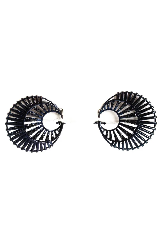 Shop Fine Jewelry With Exclusive Savings Rarities Womens Sterling Silver Black Zircon Round Stud Earrings