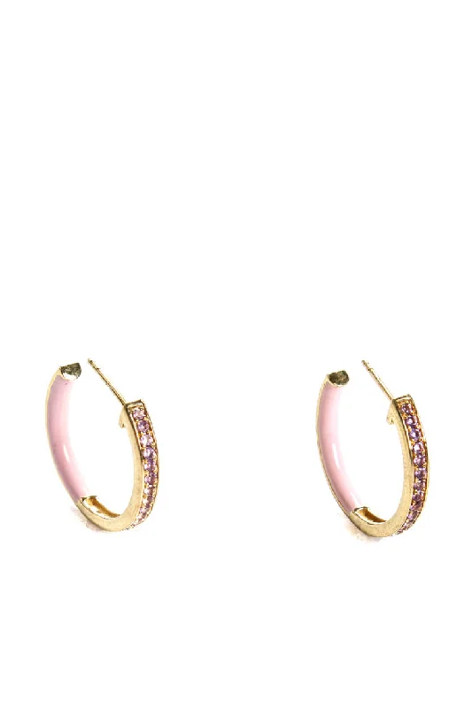 Luxury Meets Affordability – Jewelry Sale Now Live Rarities Womens Sterling Silver Gold Plated Pink Enamel Amethyst Stud Earrings Luxury Meets Affordability – Jewelry Sale Now Live Rarities Womens Sterling Silver Gold Plated Pink Enamel Amethyst Stud Earrings
