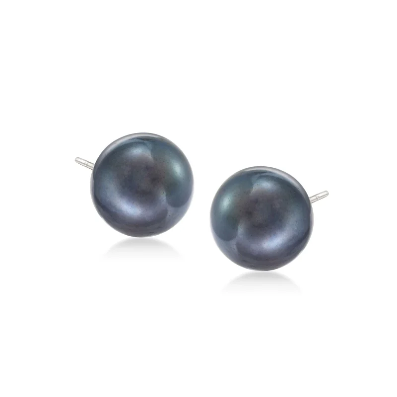 Accessorize For Less – Luxury Jewelry At Affordable Prices Ross-Simons 10-11mm Black Cultured Pearl Stud Earrings in 14kt White Gold Accessorize For Less – Luxury Jewelry At Affordable Prices Ross-Simons 10-11mm Black Cultured Pearl Stud Earrings in 14kt White Gold