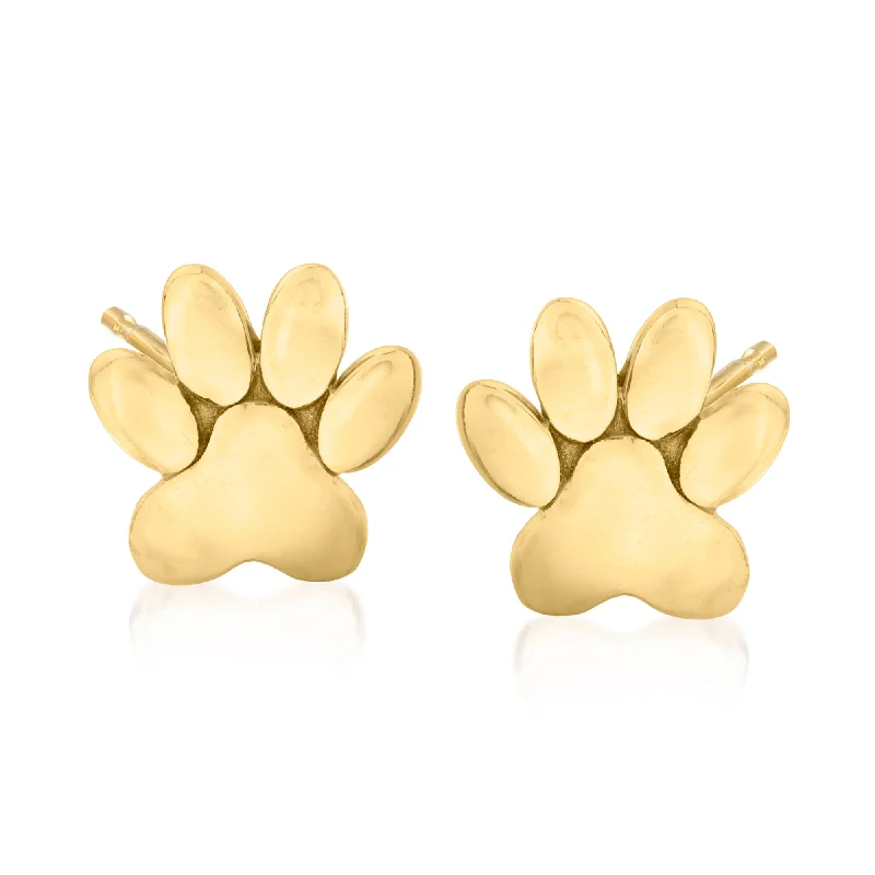 Stunning Jewelry At A Fraction Of The Price Ross-Simons 14kt Yellow Gold Petite Animal Paw Stud Earrings Stunning Jewelry At A Fraction Of The Price Ross-Simons 14kt Yellow Gold Petite Animal Paw Stud Earrings