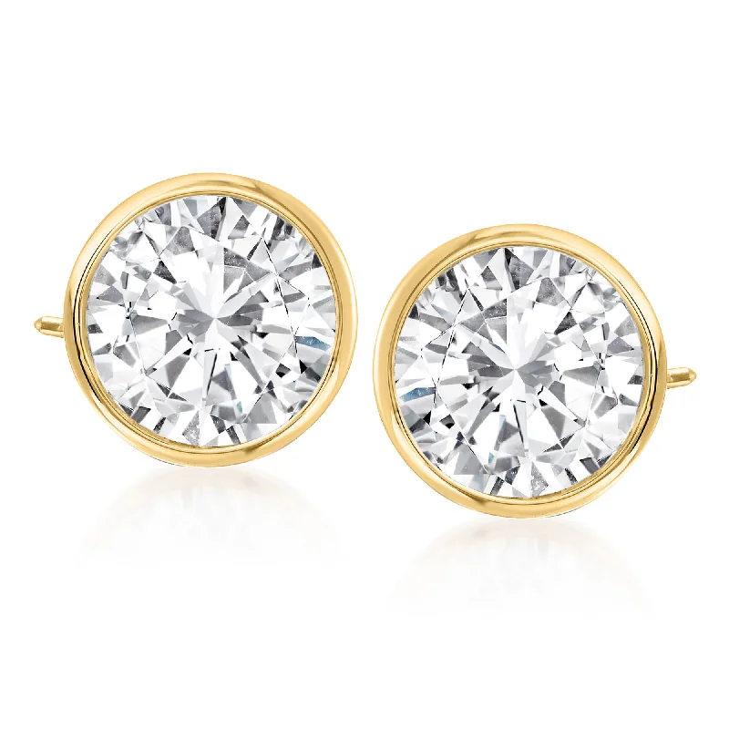 Everyday Jewelry Essentials Now On Sale Ross-Simons Bezel-Set CZ Stud Earrings in 14kt Yellow Gold Everyday Jewelry Essentials Now On Sale Ross-Simons Bezel-Set CZ Stud Earrings in 14kt Yellow Gold