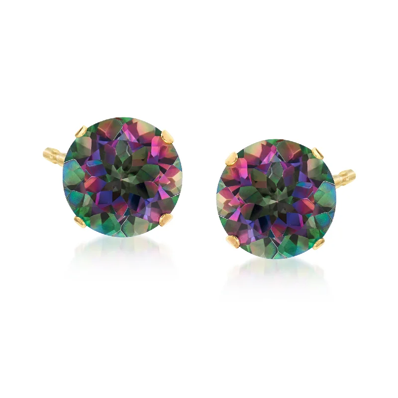 Buy More, Save More On Stunning Jewelry Pieces Ross-Simons Mystic Topaz Stud Earrings in 14kt Yellow Gold Buy More, Save More On Stunning Jewelry Pieces Ross-Simons Mystic Topaz Stud Earrings in 14kt Yellow Gold