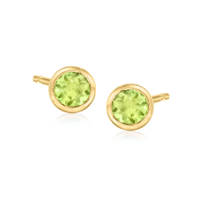 Jewelry Clearance Event – Stock Up Before It's Over Ross-Simons Peridot Stud Earrings in 14kt Yellow Gold Jewelry Clearance Event – Stock Up Before It's Over Ross-Simons Peridot Stud Earrings in 14kt Yellow Gold