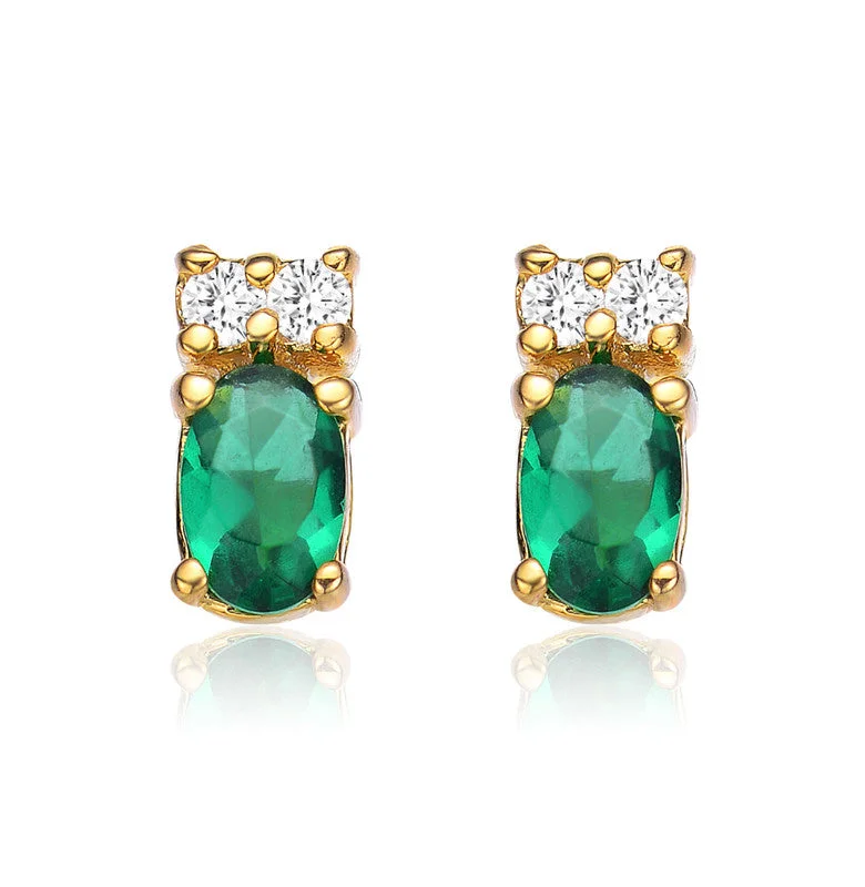 Your Dream Jewelry At Dream Prices – Shop Now Sterling Silver 14k Gold Plated with Colored Cubic Zirconia Stud Earrings Your Dream Jewelry At Dream Prices – Shop Now Sterling Silver 14k Gold Plated with Colored Cubic Zirconia Stud Earrings