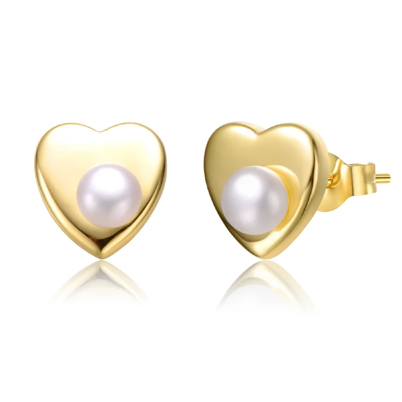 Seasonal Jewelry Clearance – Best Styles At The Lowest Prices Sterling Silver 14k Yellow Gold Plated with White Pearl Heart Stud Earrings Seasonal Jewelry Clearance – Best Styles At The Lowest Prices Sterling Silver 14k Yellow Gold Plated with White Pearl Heart Stud Earrings