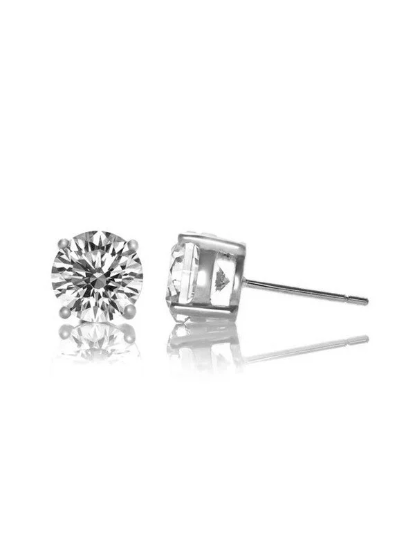 Get The Jewelry You Love At A Price You Love Sterling Silver Cubic Zirconia Solitaire Stud Earrings Get The Jewelry You Love At A Price You Love Sterling Silver Cubic Zirconia Solitaire Stud Earrings