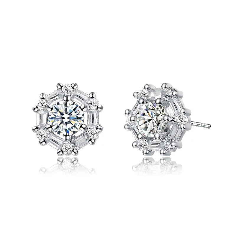 Affordable Glamour – Premium Jewelry For Less Stylish Halo Stud Earrings