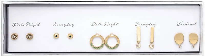 Shop Modern Jewelry Collections With Exclusive Discounts Women's Dainty Stud Earrings Set In Gold Shop Modern Jewelry Collections With Exclusive Discounts Women's Dainty Stud Earrings Set In Gold