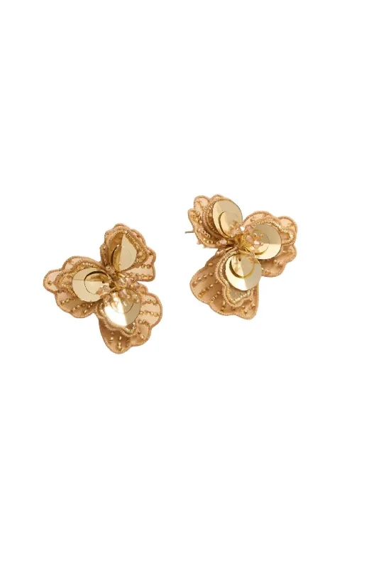 Flash Sale On Elegant Jewelry – Don't Miss Out Women's Poppy Stud Earrings In Gold