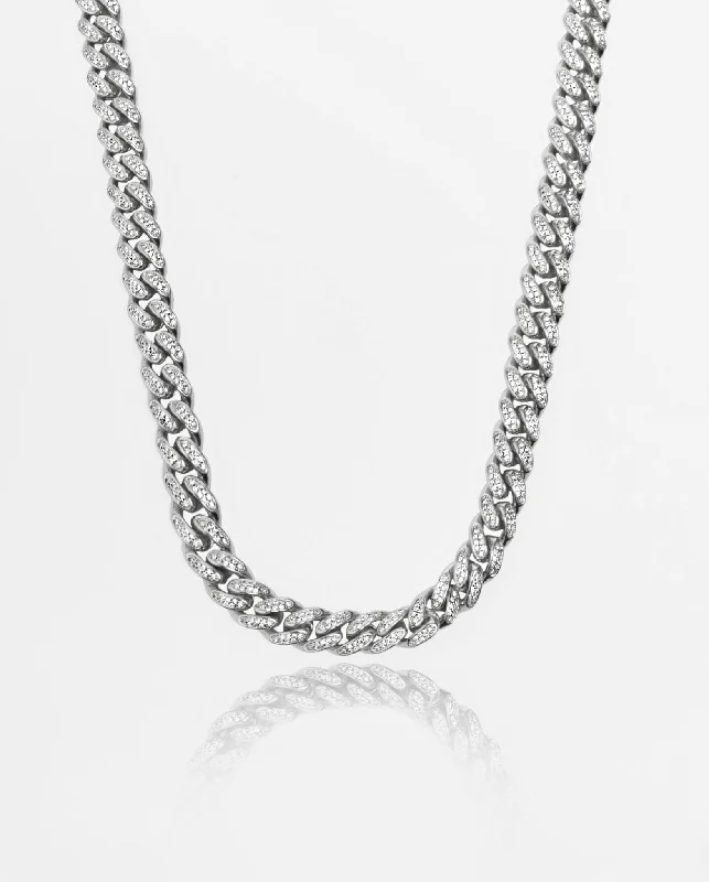 Exclusive Jewelry Bundles At Discounted Rates 12mm Iced Cuban Link Chain - White Gold Exclusive Jewelry Bundles At Discounted Rates 12mm Iced Cuban Link Chain - White Gold