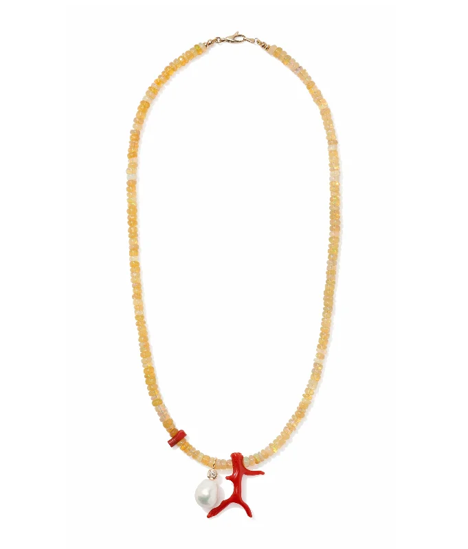 Jewelry Sale Alert – Shop Timeless Elegance Today 14k Gold, Pearl & Coral Necklace
