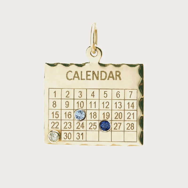 Delicate Crystal Jewelry For Sophisticated Charm 1960s Calendar Personalized Charm