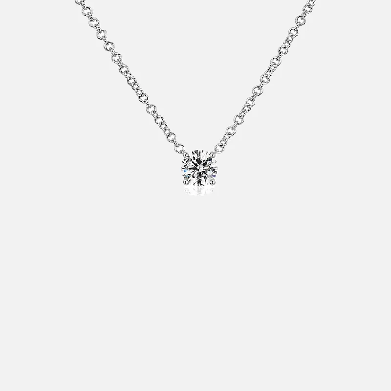 Special Deals On Handcrafted And Designer Jewelry 2ct Moissanite Solitaire Adjustable Necklace - White Vermeil Special Deals On Handcrafted And Designer Jewelry 2ct Moissanite Solitaire Adjustable Necklace - White Vermeil