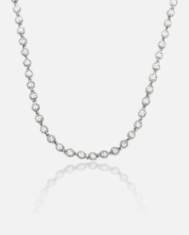 Luxury Jewelry Sale – Elegant Styles At Unbeatable Prices 5mm Iced Ball Chain - White Gold Luxury Jewelry Sale – Elegant Styles At Unbeatable Prices 5mm Iced Ball Chain - White Gold