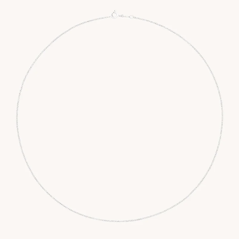 Handcrafted Jewelry Sale – Unique Designs At Low Prices Bold Miyu Chain Necklace in Solid White Gold