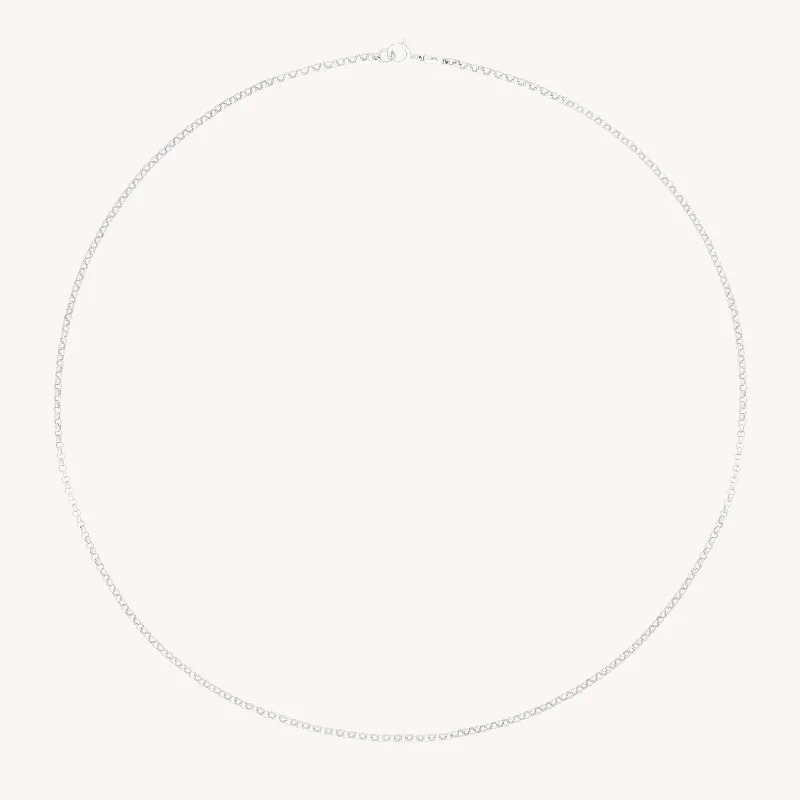 Bold And Beautiful Jewelry Now At Irresistible Prices Chelsea Chain Necklace in Solid White Gold