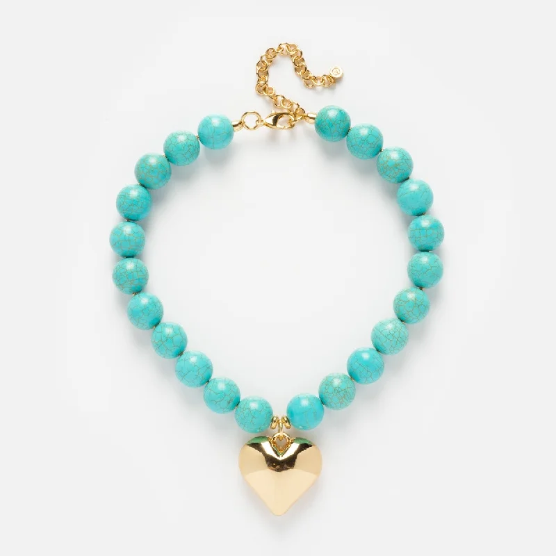High-End Jewelry, Now More Affordable Than Ever Luck and Love Turquoise Necklace